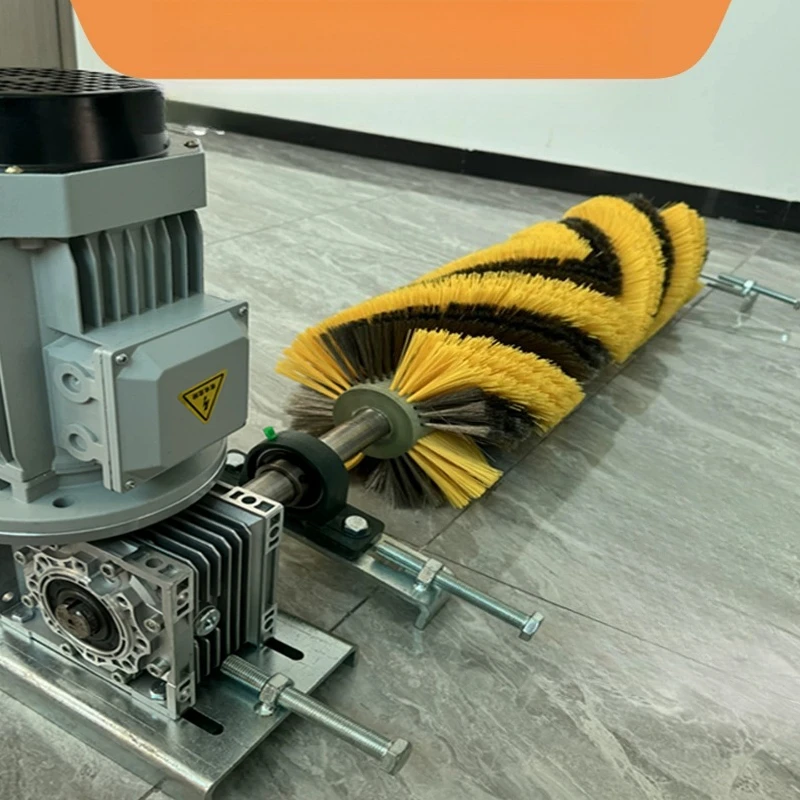 Electric Rotary Brush Cleaner Stainless Steel Nylon Roller Brush Conveyor Belt Sweeper for Coal Mine