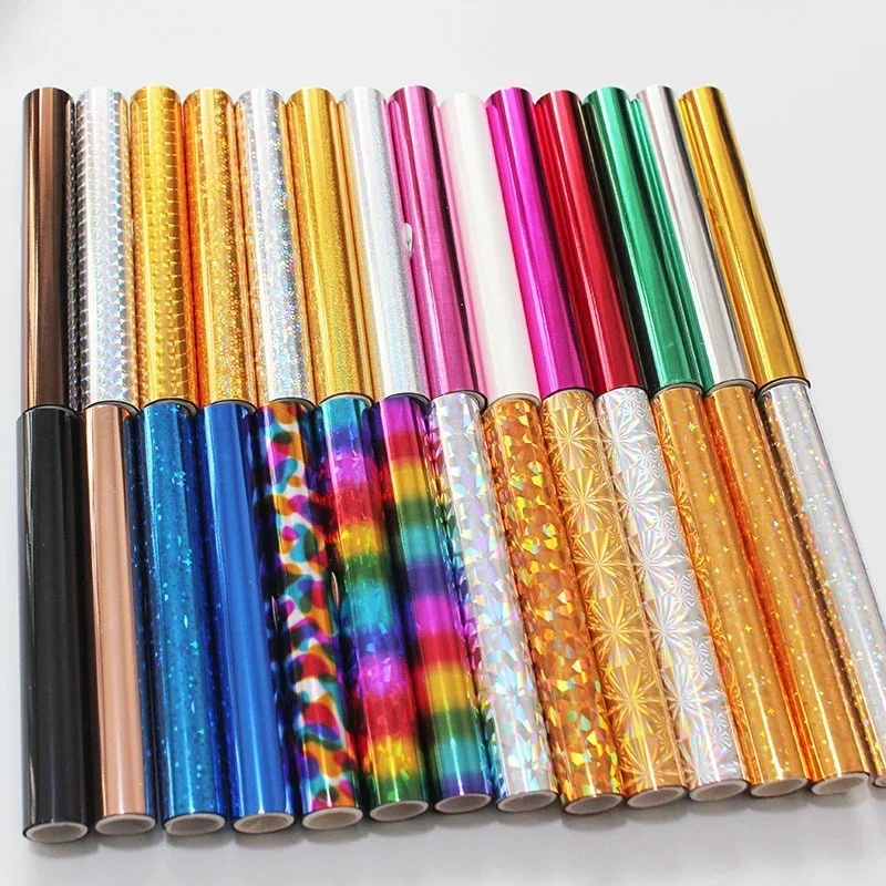 27Colors Hot Stamping Foil Transfer Foil Paper Roll for Heat Foil Pen Hand Account DIY Handmade T-Shirts Crafts 5.91inx9.84ft