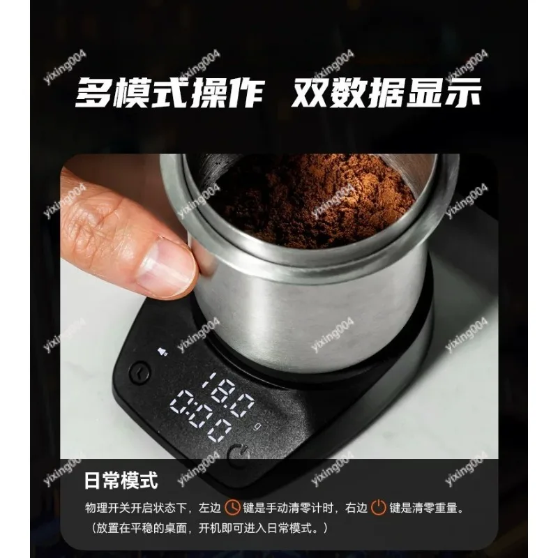 

Mini Espresso Scale with Timer Palm Size Coffee Weighing Tool
