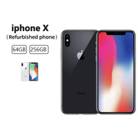Refurbished phone APPLE iPhone X 64Go 256go unlock smartphone inches, six hearts, iOS A11.3GBRAM,12MP