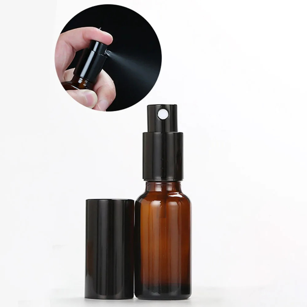 10/20/30 Stuks 10 Ml 15 Ml 20 Ml 30 Ml 50 Ml 100 Ml Glazen Spray Fles Amber Bruin Lotion Pomp Fles Reizen Parfum Verstuiver Hervulbare