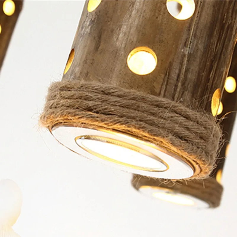 مصمم أمريكي عتيق حبل القنب مقهى مطعم LED