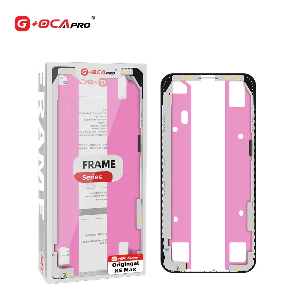 G+OCA Pro 1set for iPhone X XS Max 11 12 13 14 15 screen outer glass OCA middle frame bracket with glue screen glass replacement