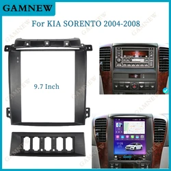 9.7 Inch 2 Din Car Radio Fascias For KIA SORENTO 2004-2008 Tesla Style Multimedia Frame Video Player Navigation DVD Panel Trim