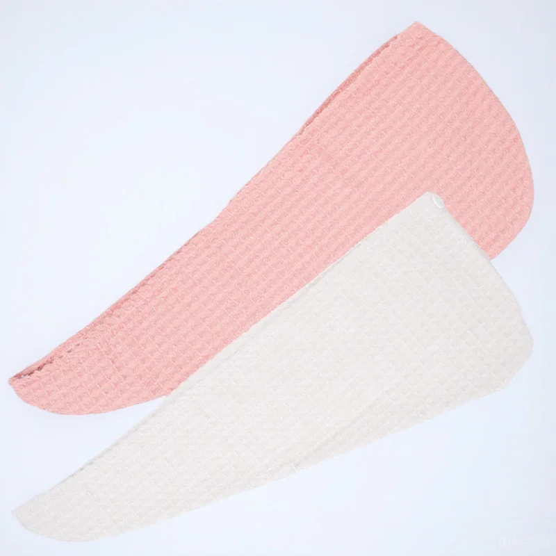 

2Pcs Hair Drying Towel Wrap with Button Fast Absorbing Soft Turban for Women Wet Hair Care Lightweight Travel Friendly