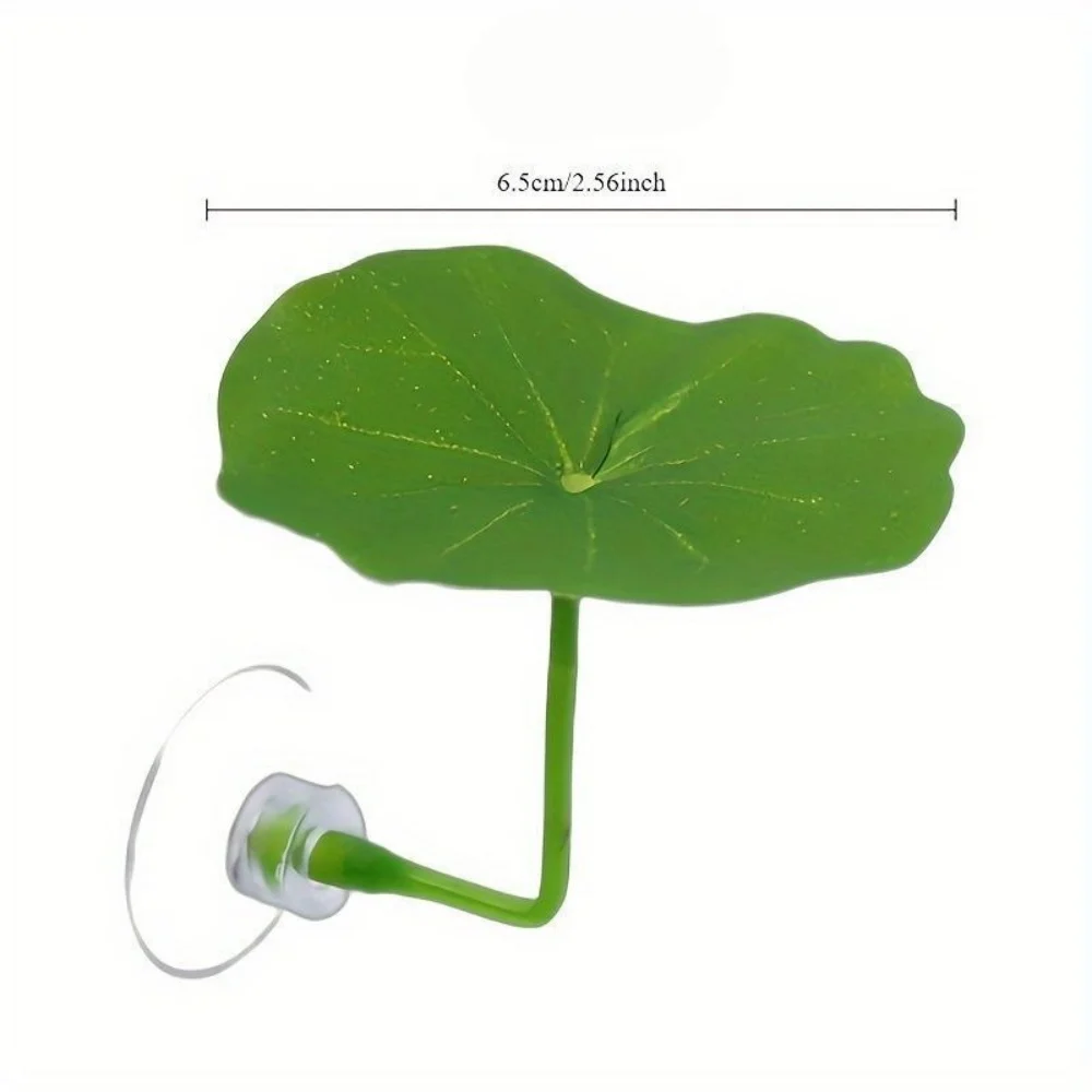 1/2Pcs Green Leaf Betta Fish Hammock Stress Reducing Aquarium-Safe Decor Fake Plant Fish Tank Decoration With Strong Suction Cup
