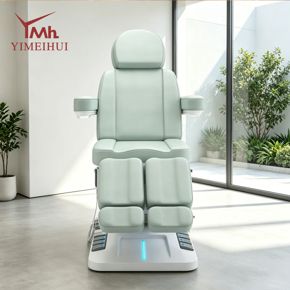 

Modern Beauty Salon Furniture Tattoo Shop Massage Table Bed Luxury Electric Control Cosmetic Facial Spa Bed with Foot Control