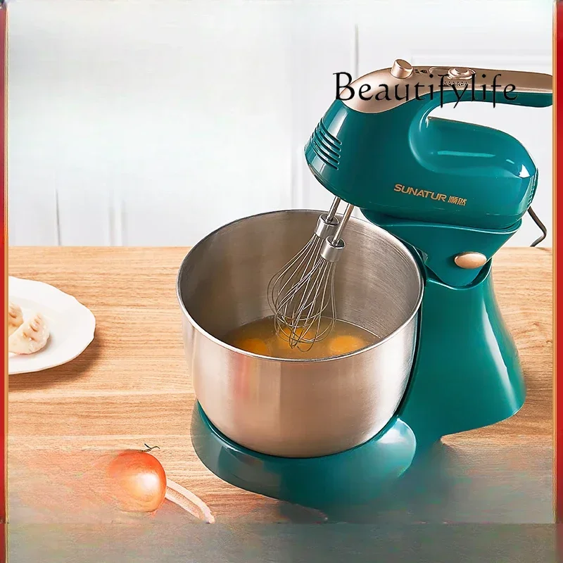 Stainless steel electric household baking small commercial desktop mixer whipping cream