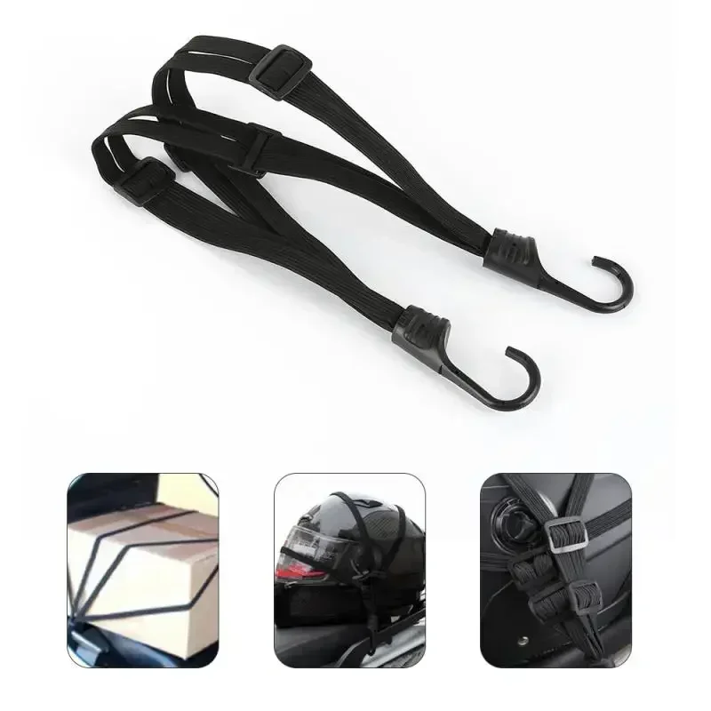 New  Motorcycle Luggage Strap Moto Helmet Gears Fixed Elastic Buckle Rope High-Strength Retractable Protective 60/90/120cm
