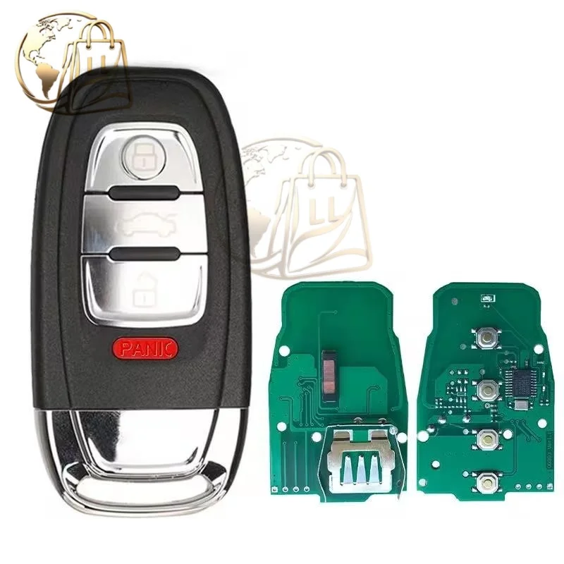 For Audi FCC ID 8T0 959 754C 754D 745F Half Smart Remote Key  RS4 RS5 S4 S5 Q5 A4L A5 A6 A7 A8 2009-2016 46 Chip 315 433 868 MHZ