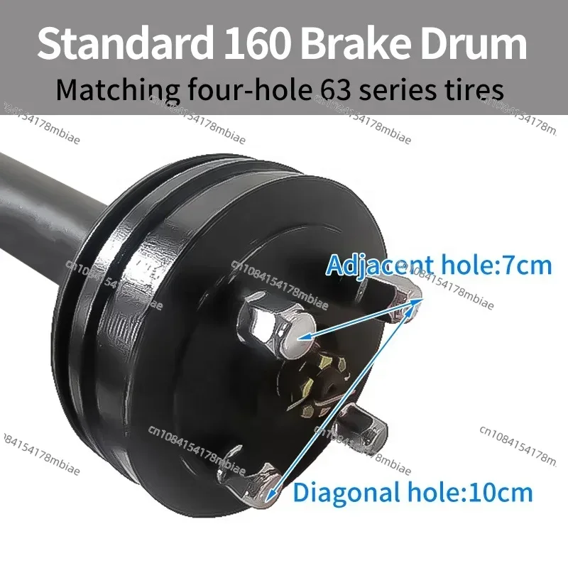 60V 1300W  2 Speed Drive Rear Axle with Controller Kit Drum Brake Three Wheel Four-Wheel Electric Cargo Tricycle Rear Axle Set