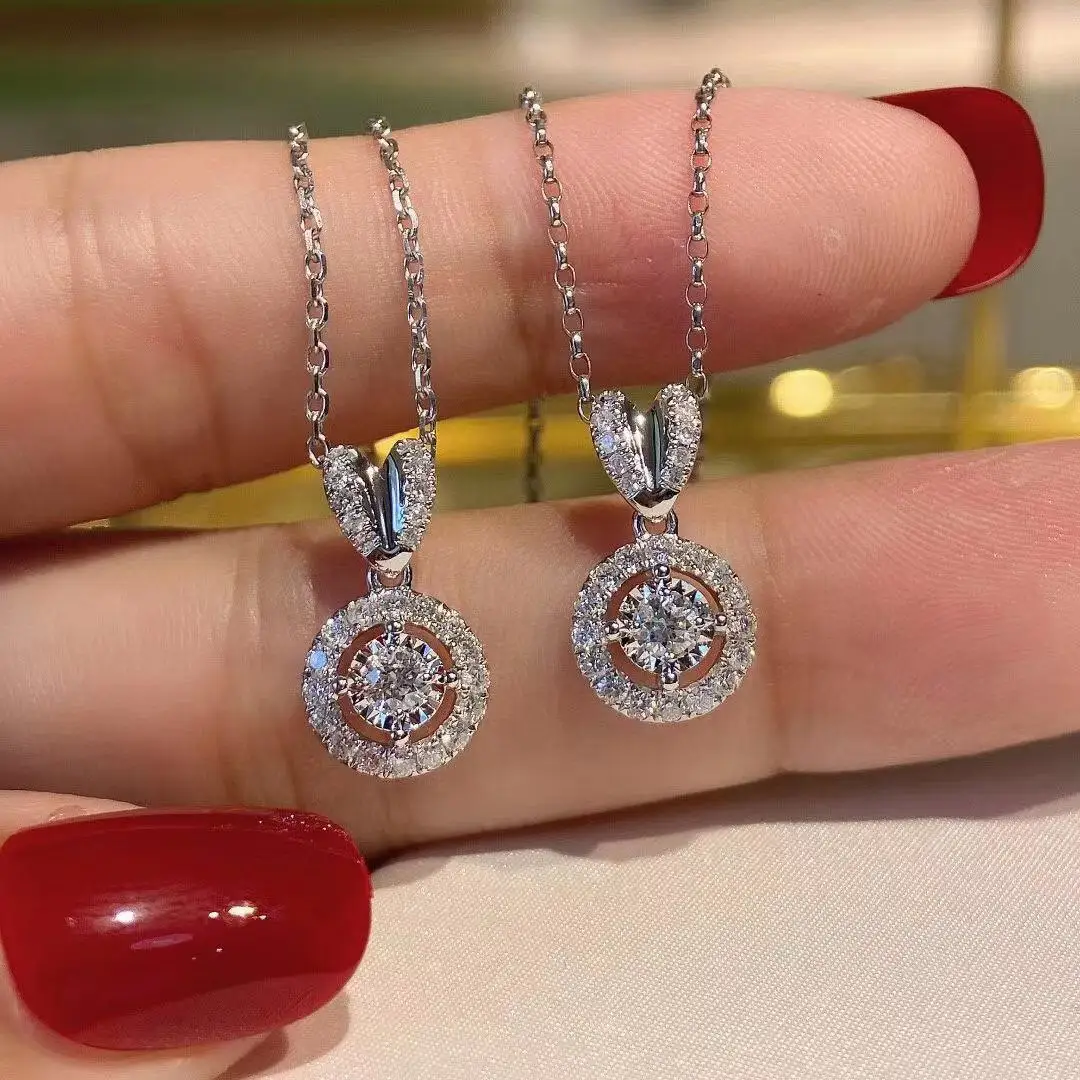 New Trendy Envelop Love Letter 925 Sterling silver Diamond on the neck Necklaces for Women Party Gift Jewelry Wholesale