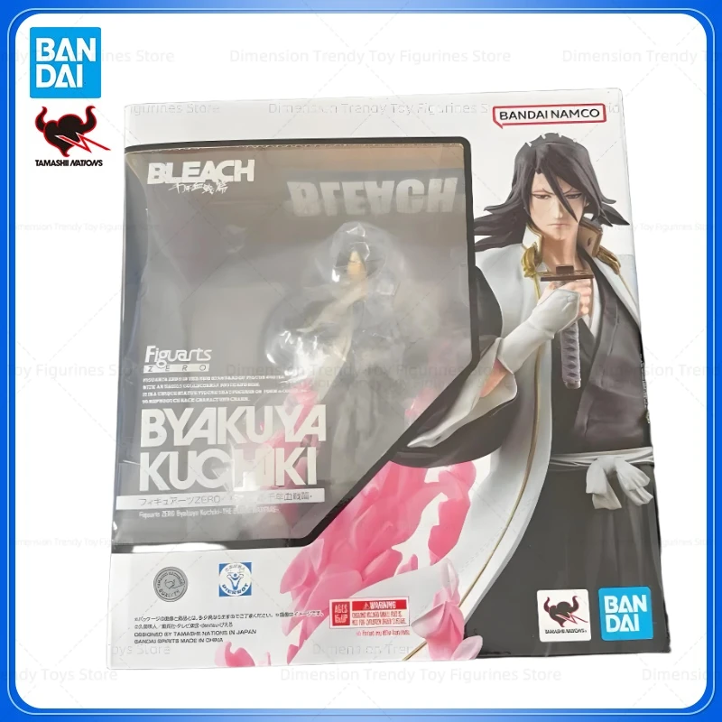 

Bandai In Stock Original Figuarts Zero Tamashi Anime Bleach Kuchiki Byakuya PVC Action Figurine Model Toys Gift DT