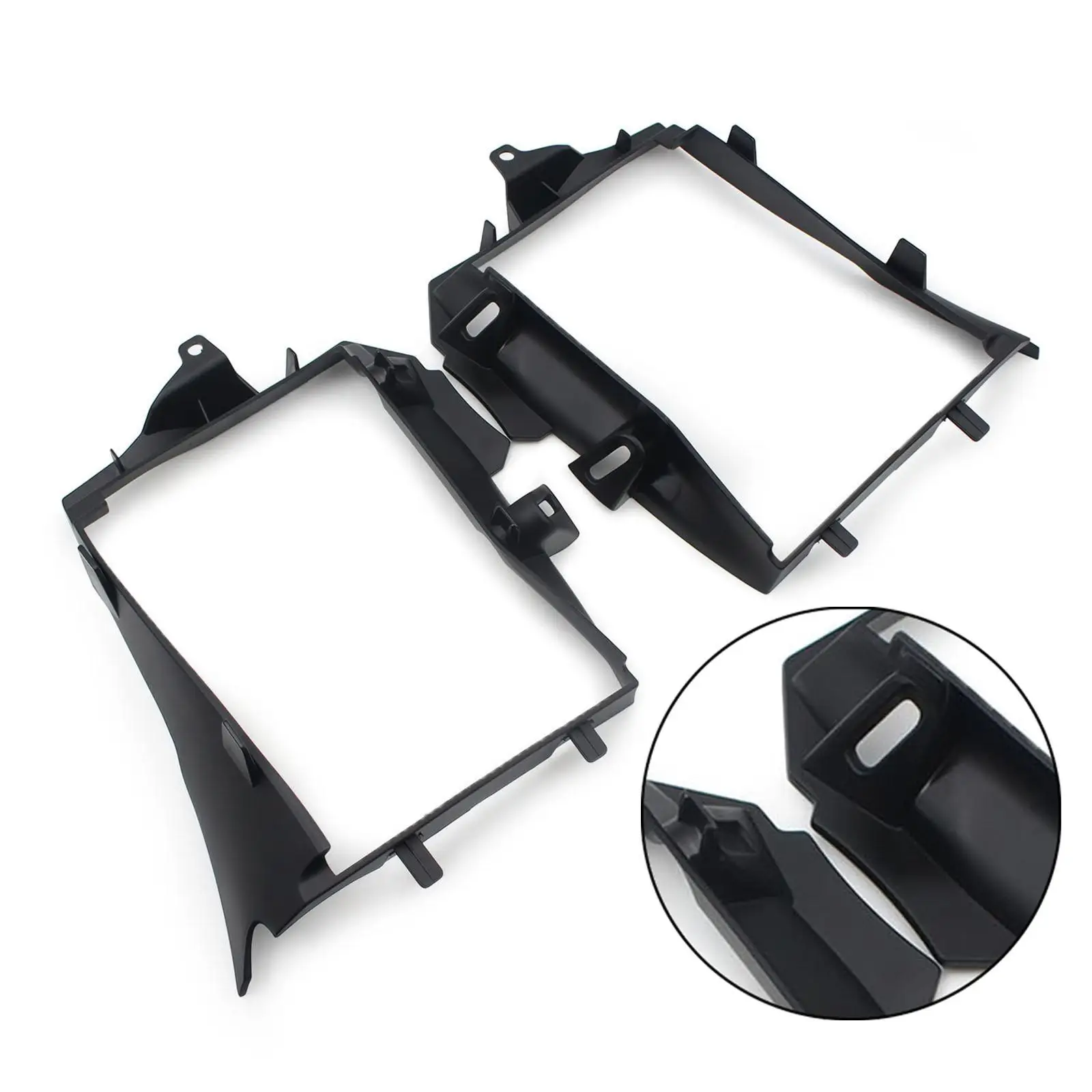 

Motorcycle Radiator Grille Screen Protection Cooler Guard Plastic Black for BMW K51 R1200GS Adventure 2014-2019