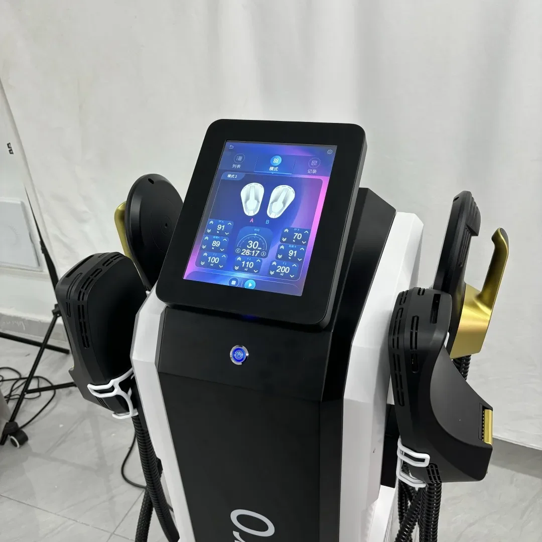 Professional EMSzero 8500W EMS Body Sculpt Machine Muscle Stimulator Fat Burning Shaping 5 Handles With Pelvic Floor Cushion