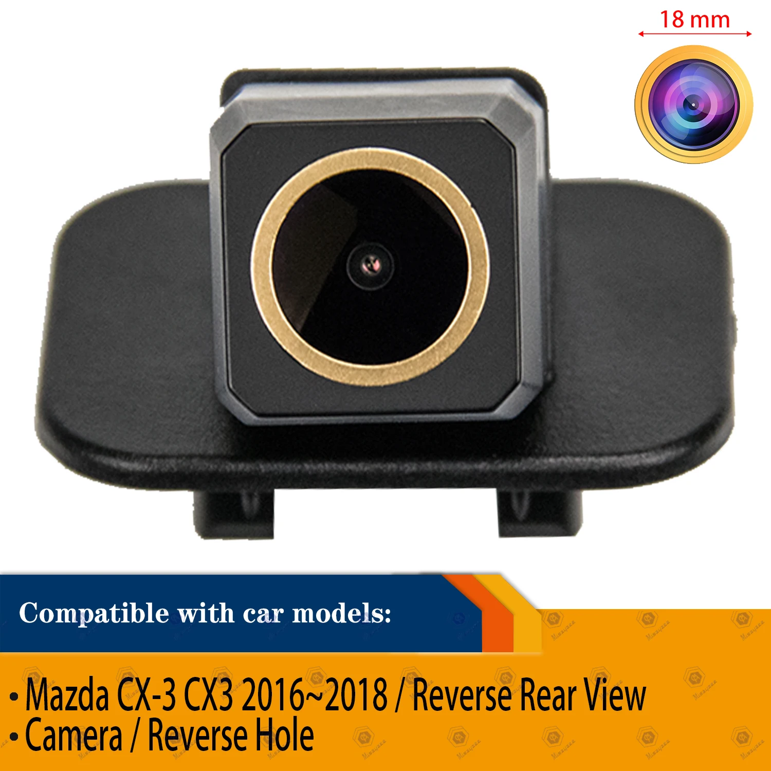 HD 1280x720p Rear View camera for Mazda CX-3 2016-2018 , Night Vison Original Reverse Hole Reversing Backup Waterproof Camera