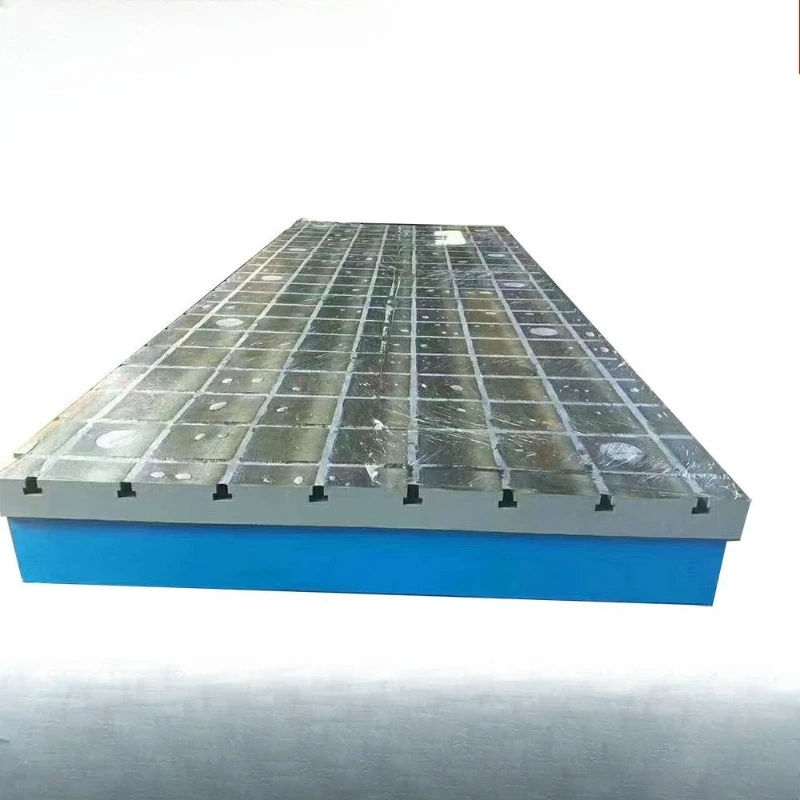 Scribing cast iron platform inspection and measurement T-groove plate