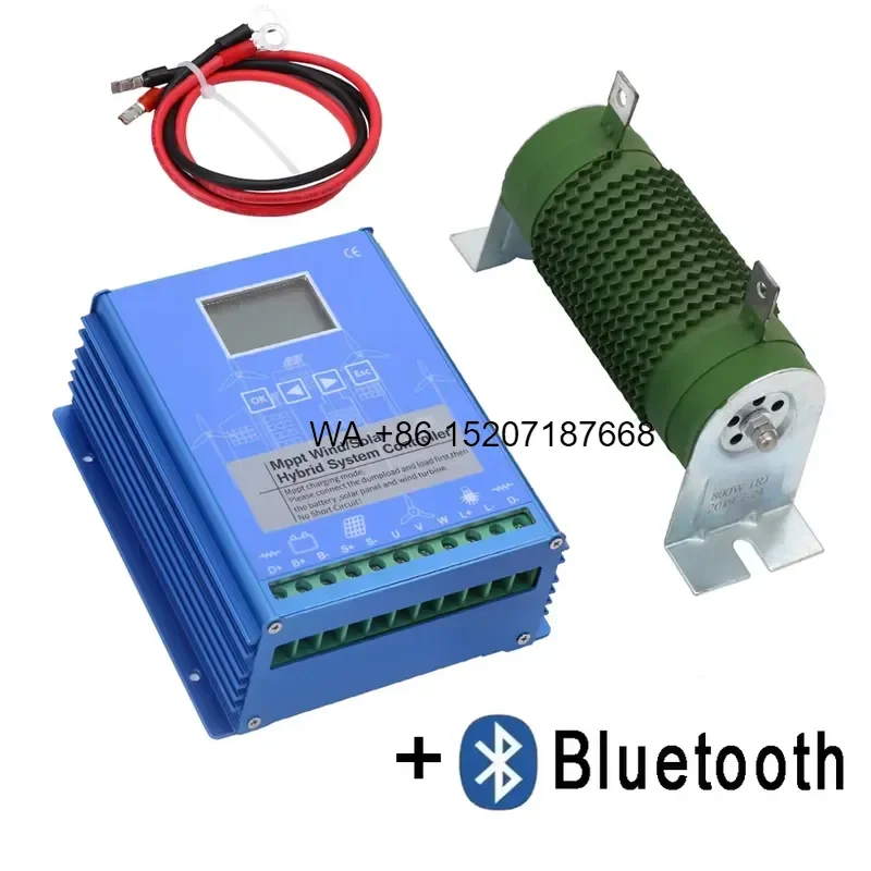 Wmwmnu 5KW 10KW 15KW 20KW Hybrid Wind Solar MPPT Controller 12V 24V 48V Regulator for Wind Turbine Generator Battery Charging