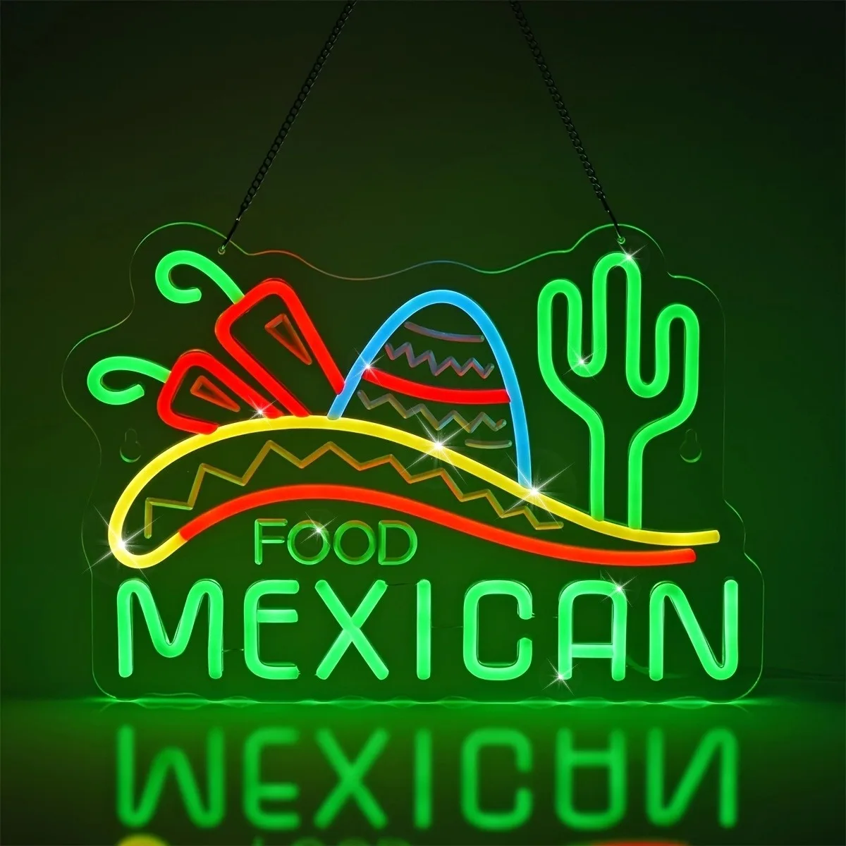 Glow in the Dark Cactus Neon Sign USB Powered Dimmable LED Wall Mounted Light for Home Bedroom Party Scene Decoration