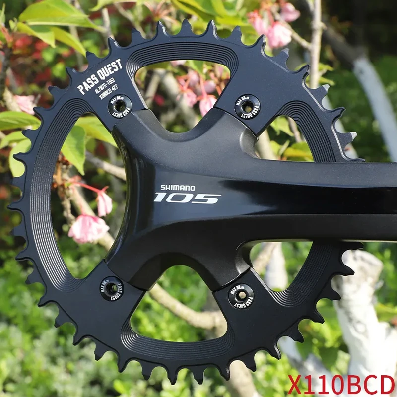 

PASS QUEST X110BCD узкие широкие звездочки с четырьмя когтями для R2000 R3000 4700 5800 6800 DA9000, шатуны, круглые детали для шоссейного велосипеда