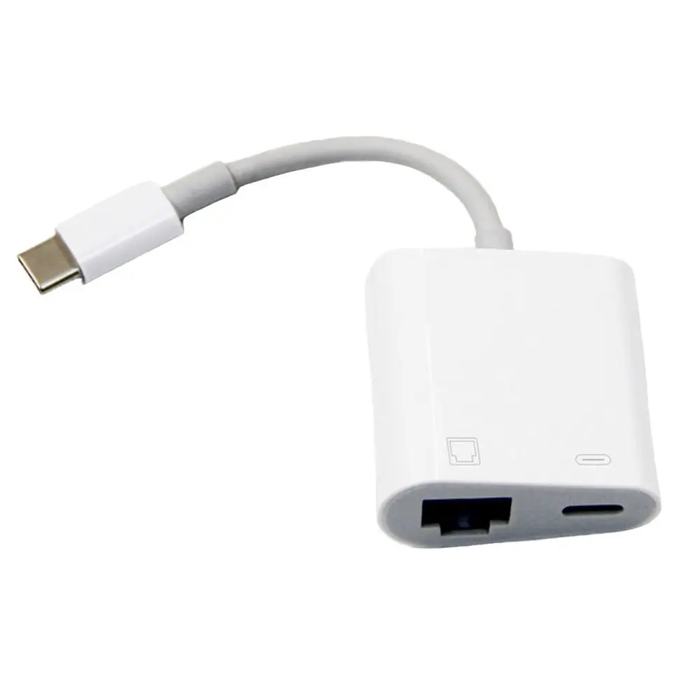 Portable Stable Connection Mobile Phone PD Charging Network Card Ethernet Converter Type-C to RJ45 Port For Xiaomi Huawei image 2