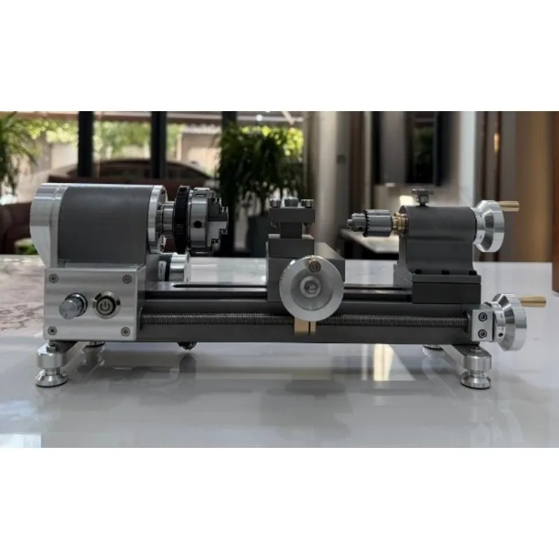 Precision Desktop Mini Lathe Micro Homemade Turning Lathe Watchmaker Hobby Small Benchtop Lathe