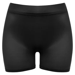 Pantaloncini Boxer sportivi da donna pantaloni caldi Semi trasparenti Bottoms pantaloncini da bagno da spiaggia elasticizzati lucidi a vita bassa biancheria intima da notte