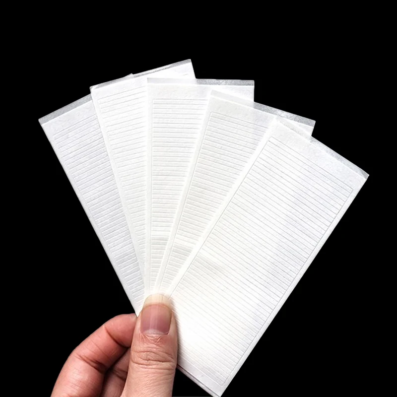 5Sheets Adhesive Tape Glue Eyelash Glue Strip Self-Adhesive Lashes Glue Hypoallergenic Makeup Tools Home Daily.~
