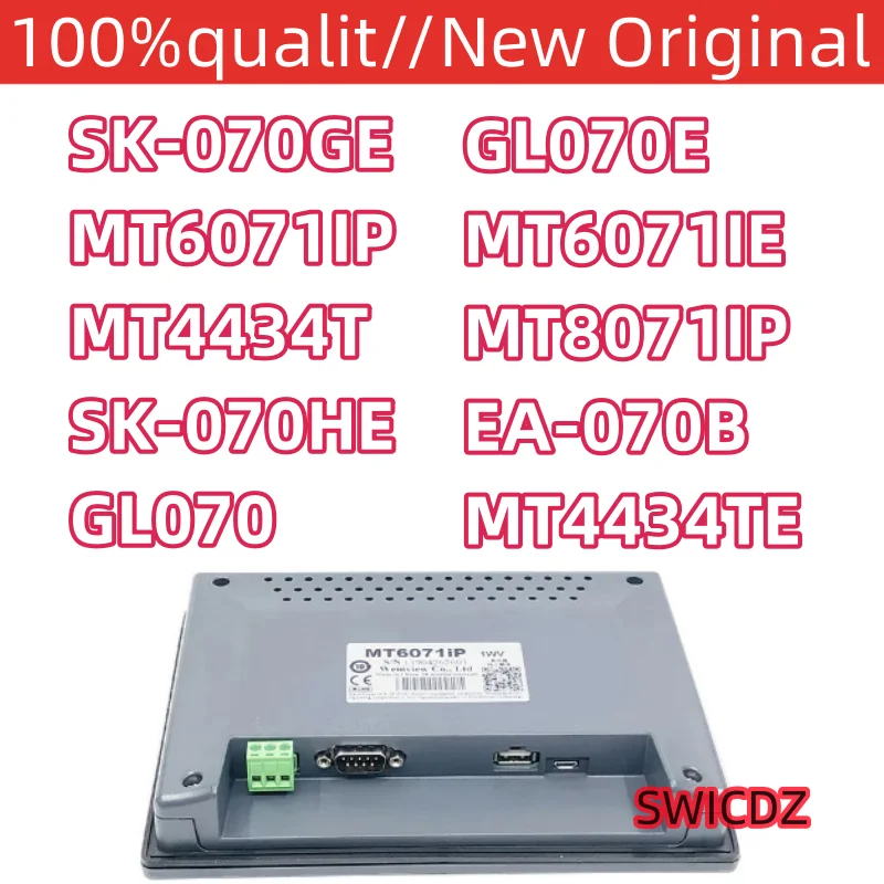 100% new original SK-070GE, GL070E, GL070, SK-070HE, MT4434T, MT4434TE, MT4434TE, MT6071IP, MT6071IE, MT8071IP, EA-070B