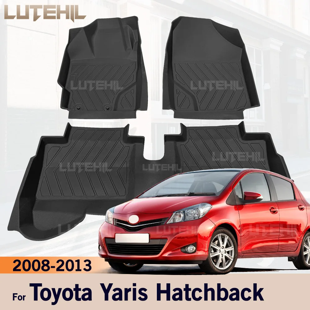 

All-Weather TPE Floor Mat For Toyota Yaris 2008-2013 2012 2011 2010 2009 Carpet Cover Automotive Interior Protector Accessories