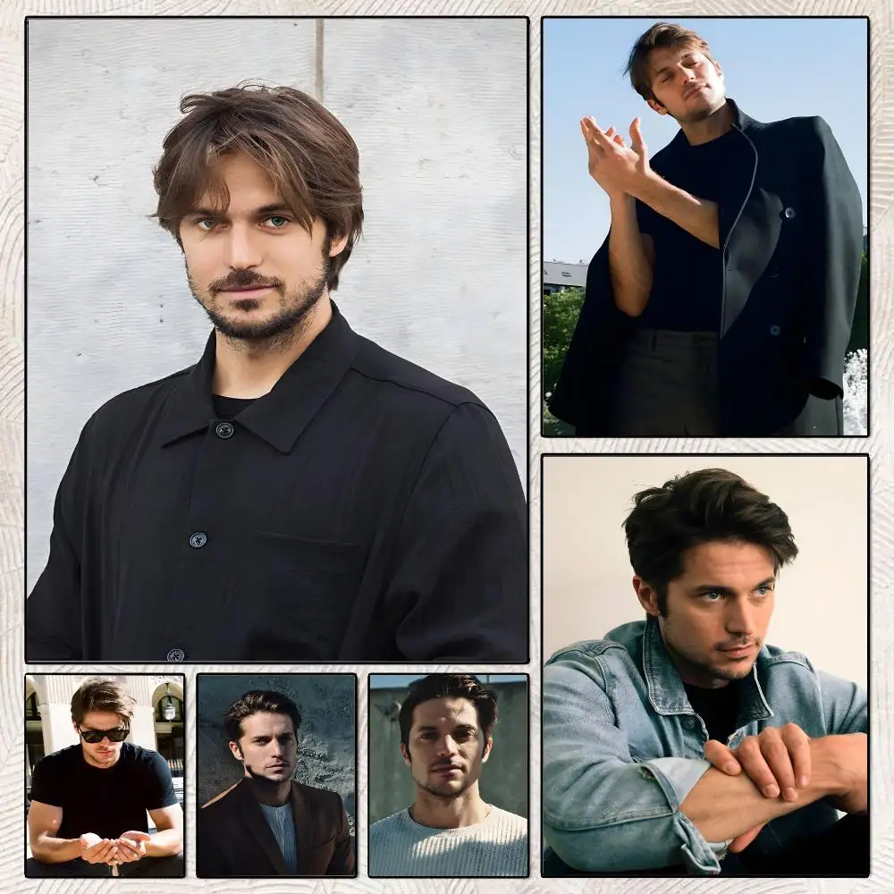 Famous Actor Lucas Bravo Poster Decorative Wall Art Stickers Mural For Home Living Room Hallway Decor Gift