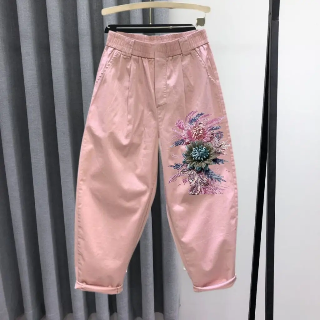 

Slimming Straight Leg Jeans Women's Casual Loose Fit Summer New Sle Commute ket Detail Harlan Pants l Waist