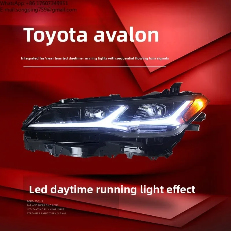 19-22 for Asian Drgon Headlight Assembly Modified US Version LED Daytime Running Lights Turn Signal 55W 24V