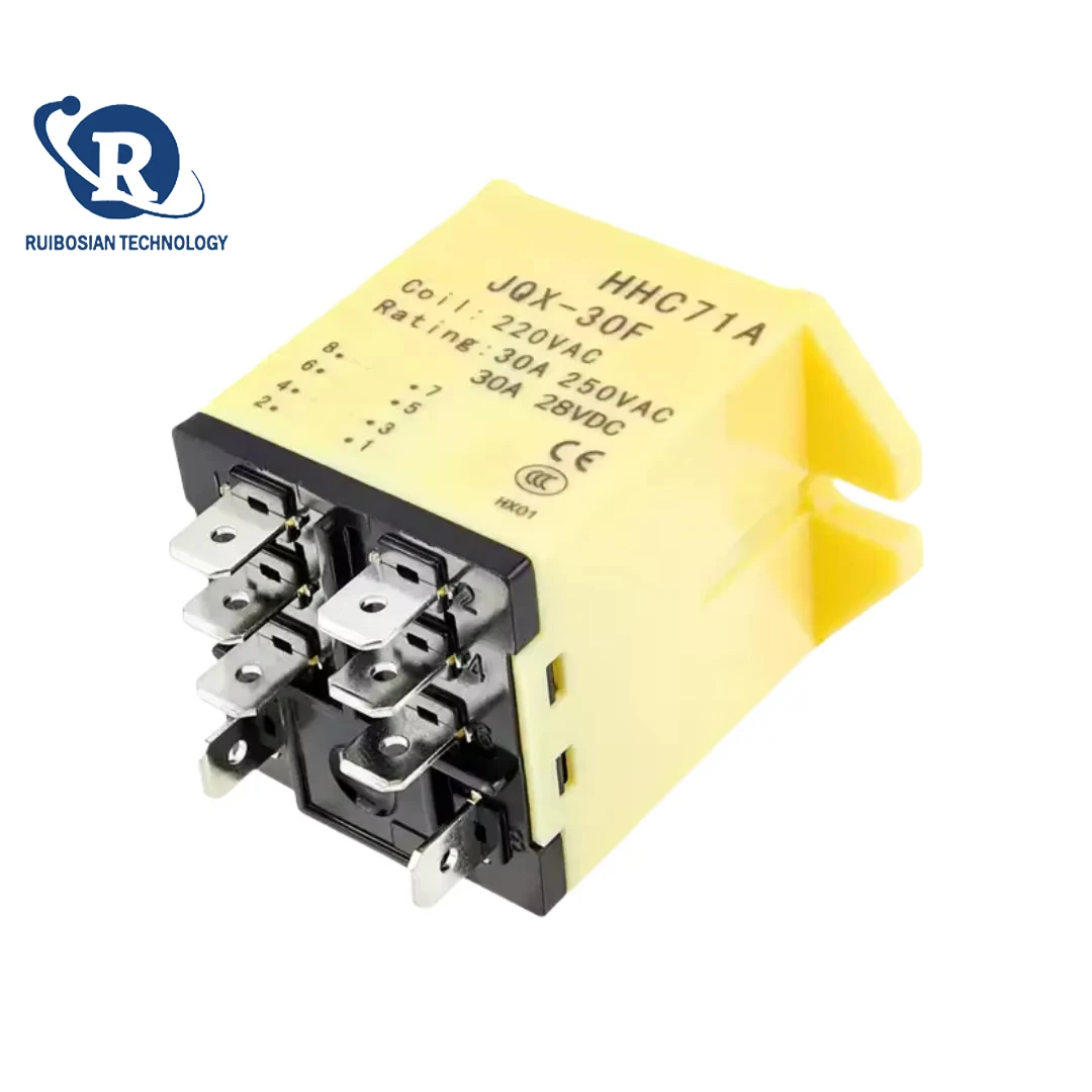 Original HHC71A high-power relay 30A JQX-30F-2Z maximum current 12V 24V 220VAC 8-pin