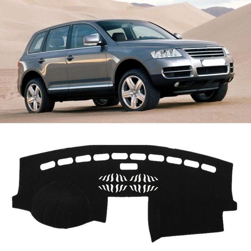 Car Dashboard Cover Mat Pad Dashmat Dash Sun Shiled Cushion Carpet For Volkswagen VW Touareg 2003-2009 2010 Interior Accessories
