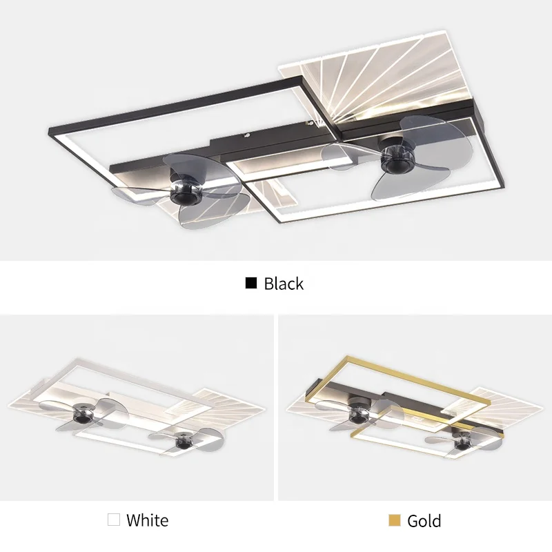 Leafless Light Emitting Diode Ceiling Fan with Light Application Control Bedroom Remote Switch