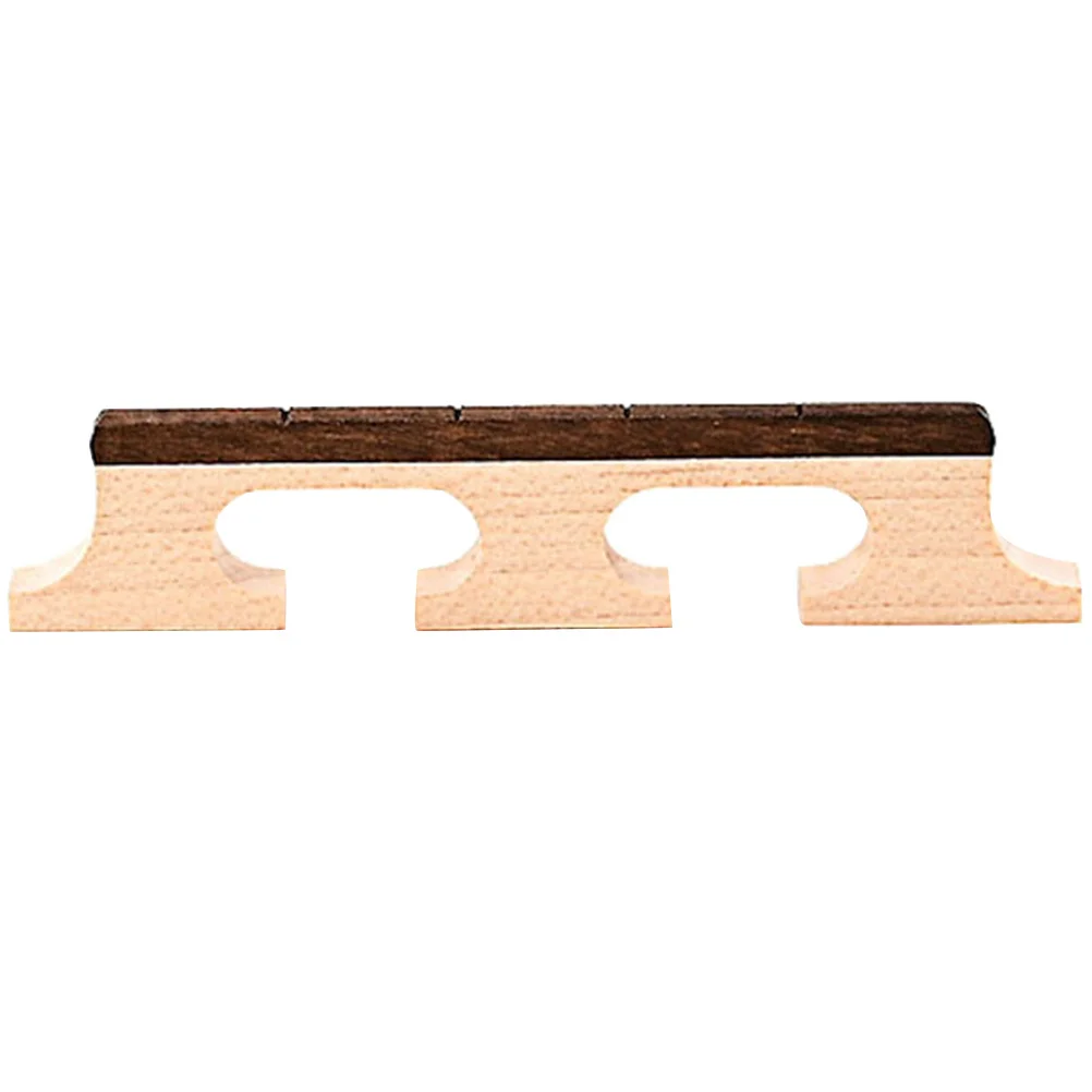 

Wooden Banjo Bridge Replacement Part Smooth Durable String Instrument Accessory For Guitar Lovers Saddle Bridge