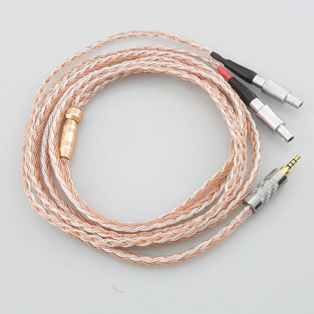 HiFi 16 Core 99% 7N OCC Earphone Cable For Sennheiser HD800 HD800s HD820s HD820 Enigma Acoustics Dharma D1000 Headphone