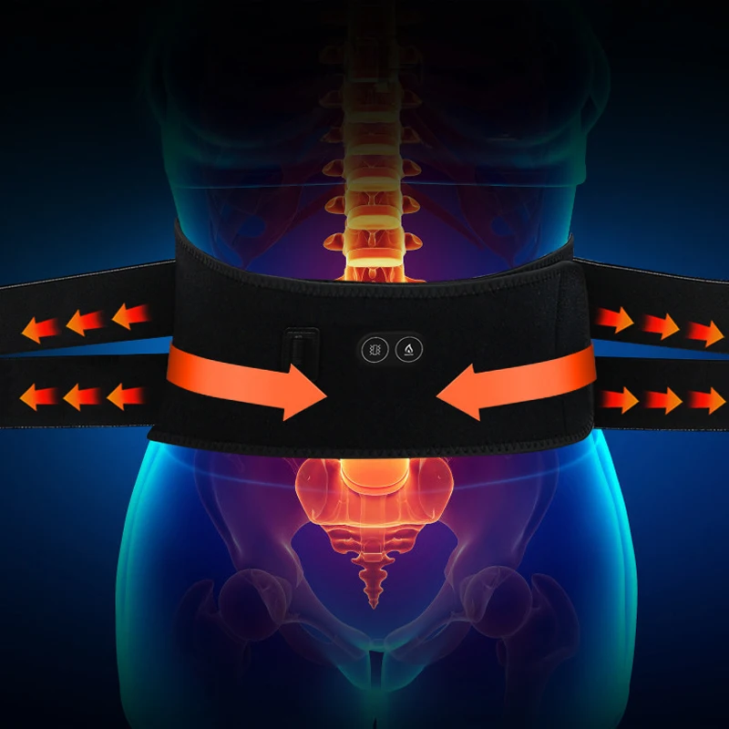 USB Вибрирующая заряжаемая Подогреваемая ремень для массажа для мужчин и женщин из полыни графеновой физиотерапии