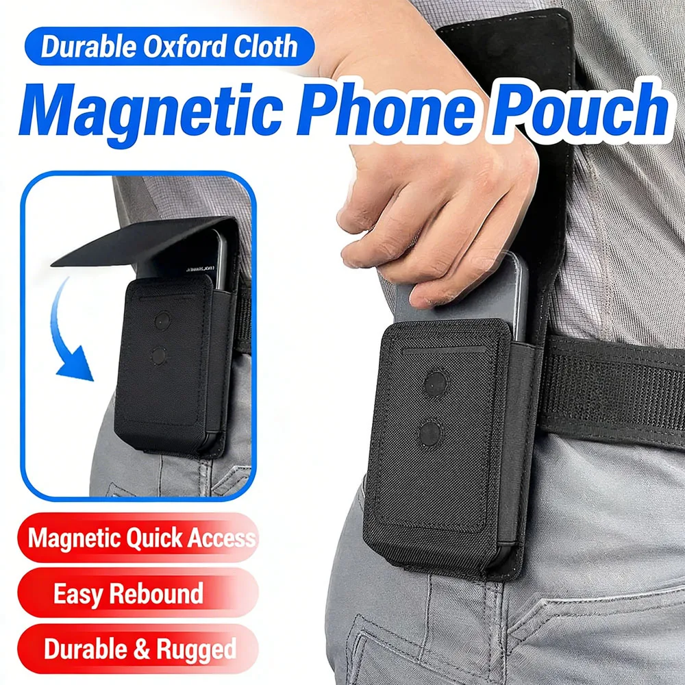 

Tactical Molle Phone Holster with Magnetic Buckle Niversal Belt Waist Bag for iPhone 18 Pro Max/17 Pro/17/16 Pro Max/15 Pro Max