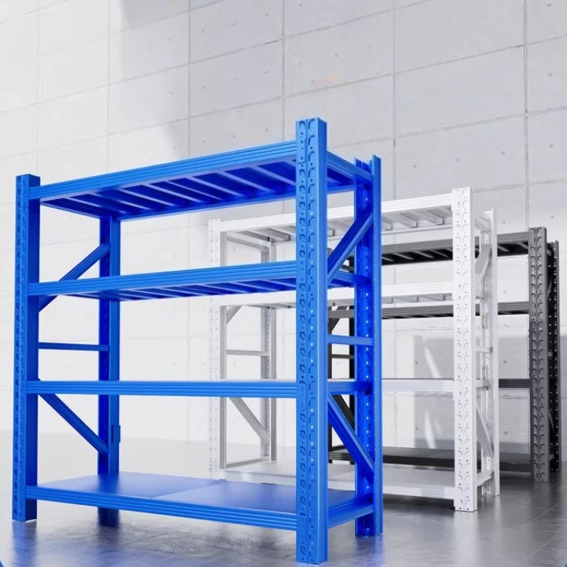 Heavy-duty Thickened Warehouse Shelf Multi-level Commercial Storage Floor-standing Warehouse Shelf Display Stands JT40W