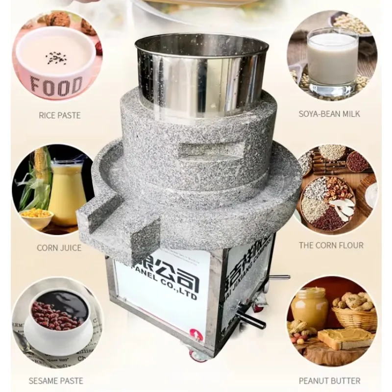 Commercial Stone Mill Soya Milk Making Machine Rice Peanut Nuts Sesame Tofu Stone Wheat Flour Mill Machine