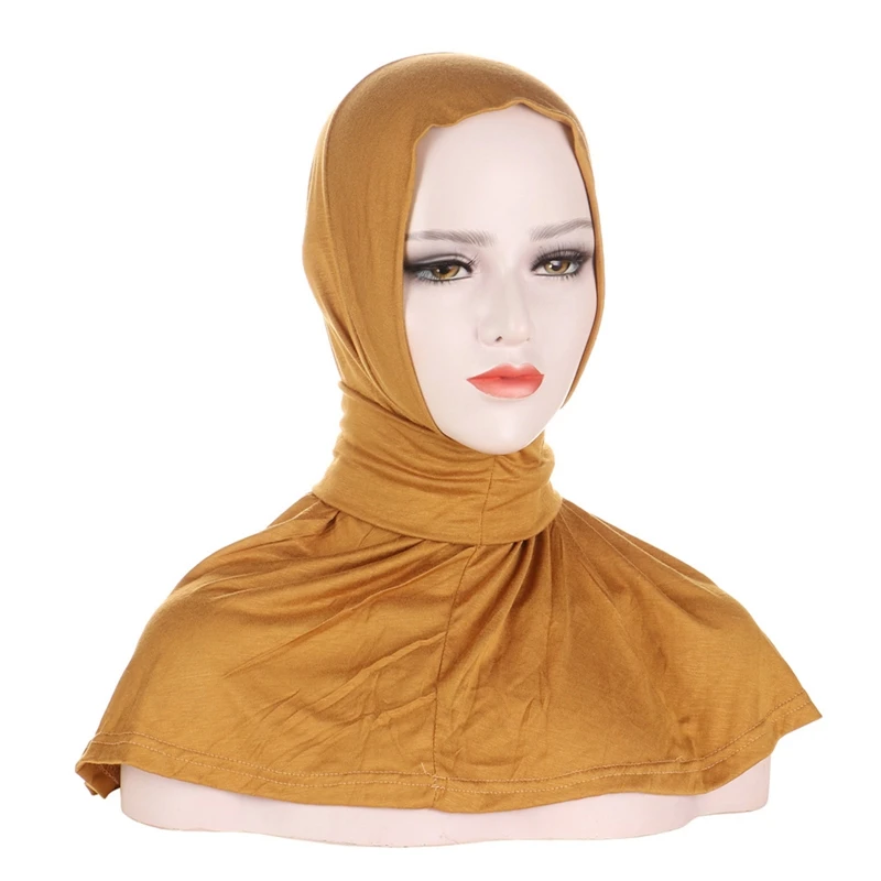 Muslim Solid Color Simple Hijab Abaya Shawl Headscarf For Women Dress Jersey Scarf Turban Head Wrap Islamic Clothing