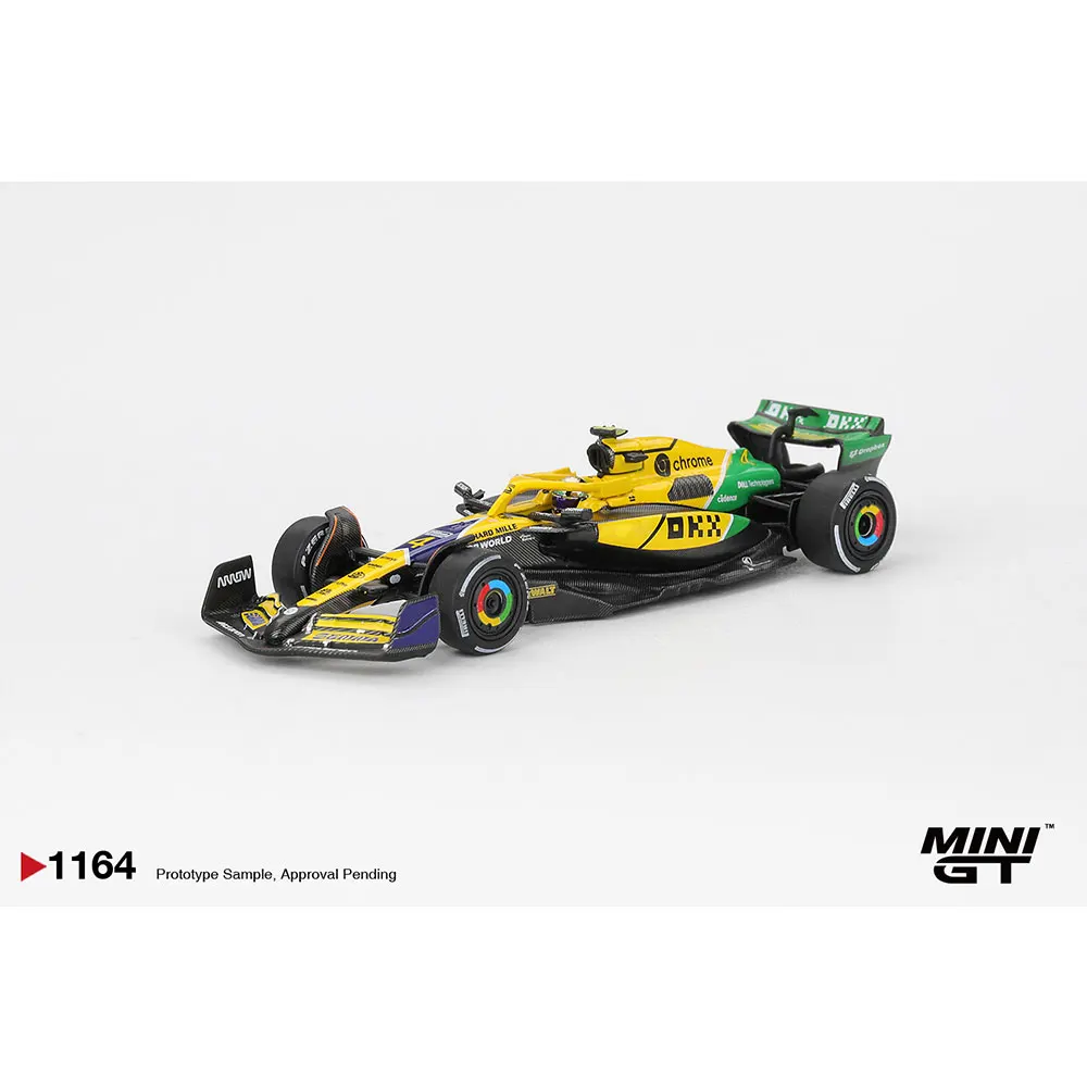 Przedsprzedaż MINIGT 1/64 Model odlewany McLaren MCL38 # 4 Lando Norris 2024 F1 2024 Monaco GP Model o wysokiej wydajności w opakowaniu blisterowym