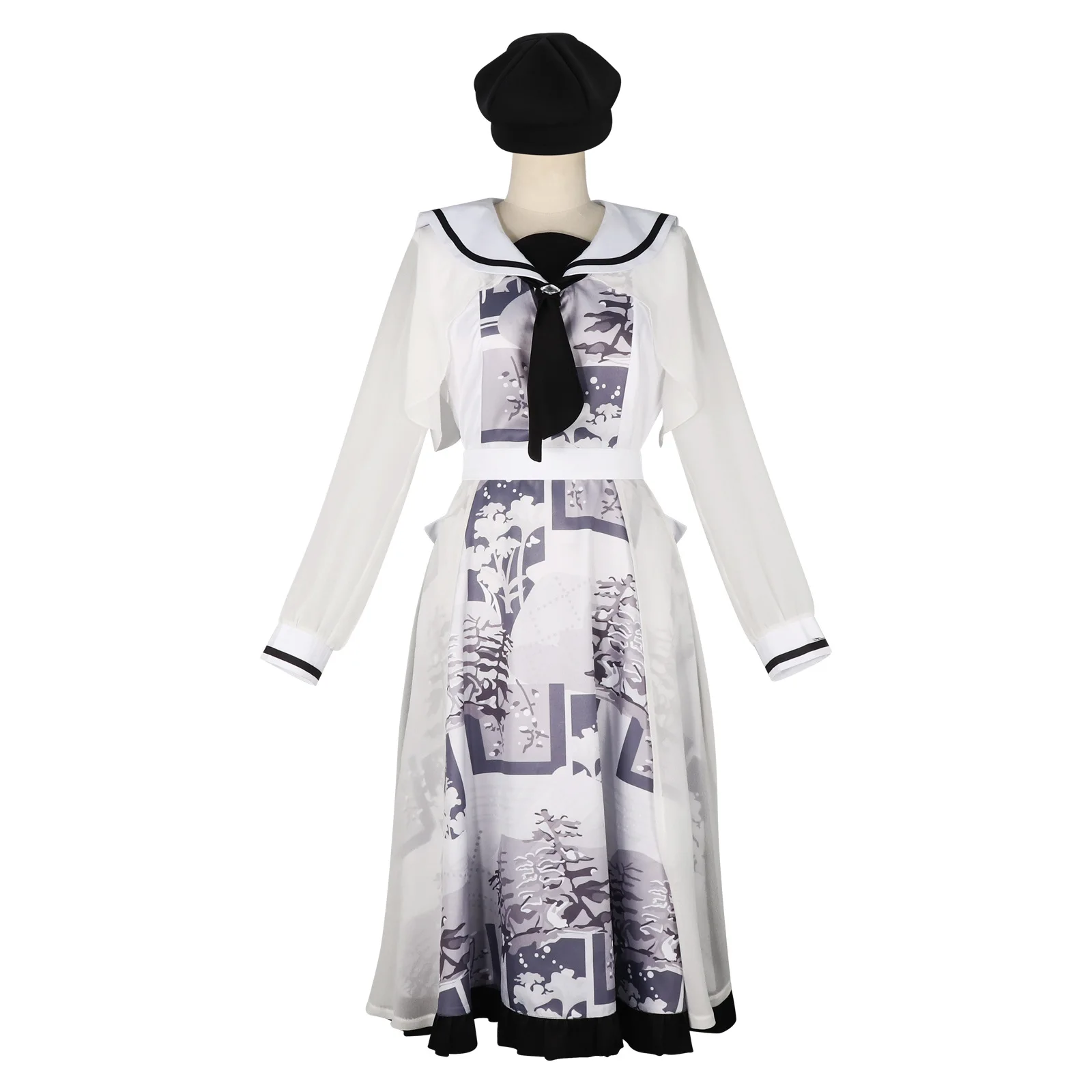 

Xiaozaki Soo dress, 2D printed cosplay Halloween uniform dress, regular outfit set
