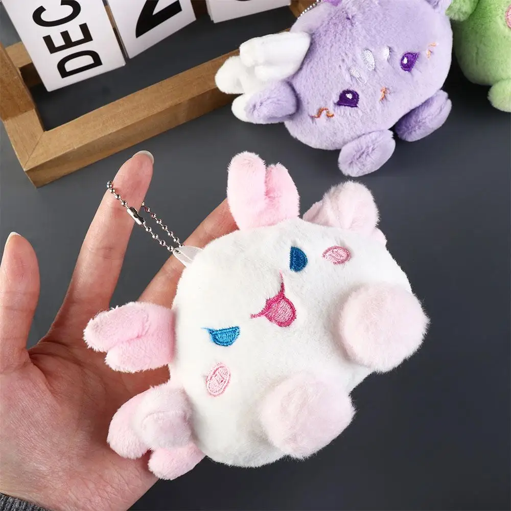 PP Cotton Mini Plush Dragon Key Chain Dragon Dragon Year Dragon Doll Key Ring Soft Plush Cartoon Animal Stuffed Dragon Pendant