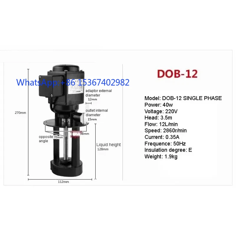 Pump Circulating  220V/380V/50Hz High Efficiency Machine Tool Grinder Pump Coolant