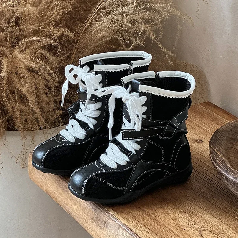 Versatile Single Winter Shoe for Girl Kids 2027 Autumn Winter Girls Fashion Boots Children's Trendy Retro Leather Boots Girls