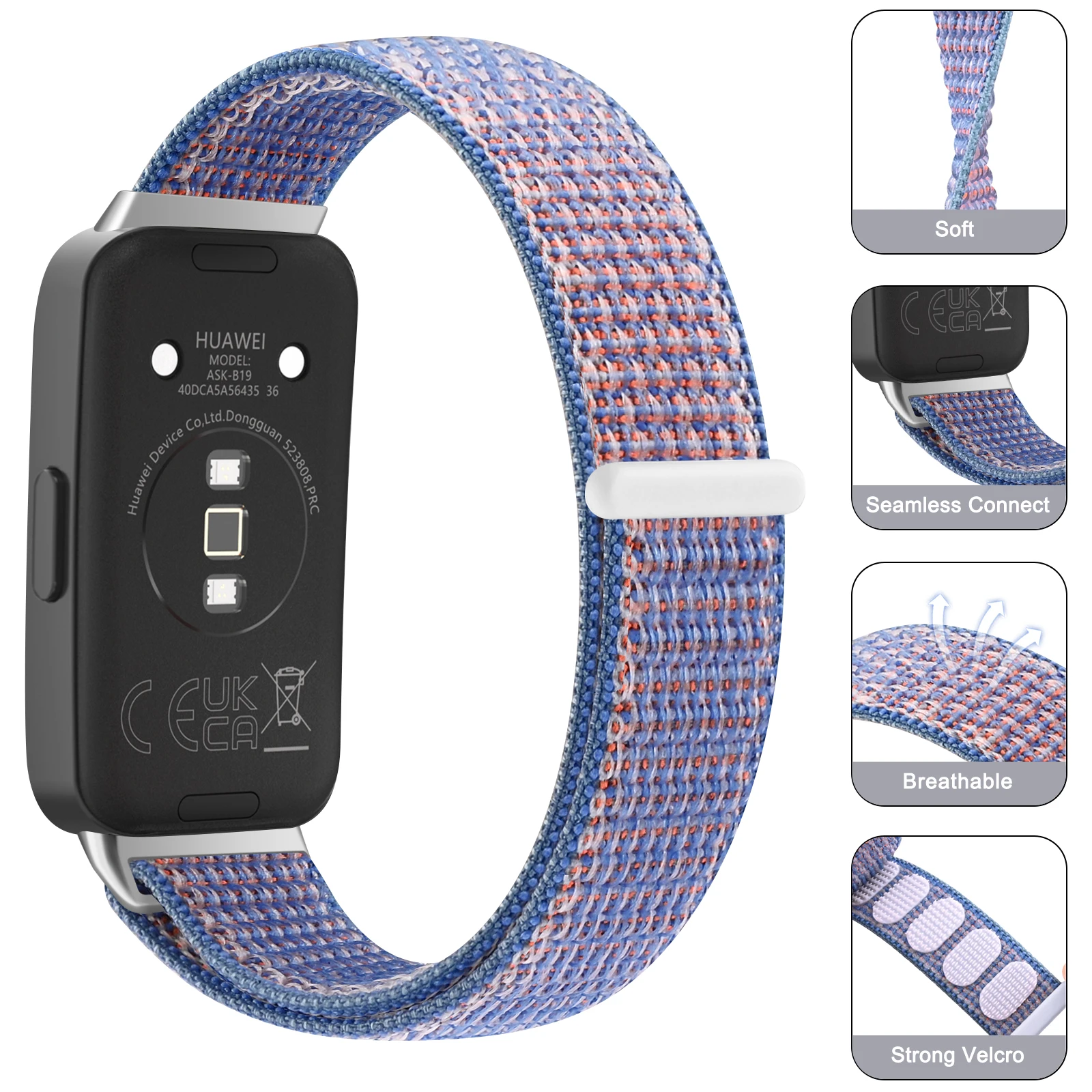 حزام نايلون لهواوي باند 8 9 10 كوريا ملحقات الساعة الذكية استبدال حزام الرياضة المعصم حزام الساعات لهواوي باند 10 9 8
