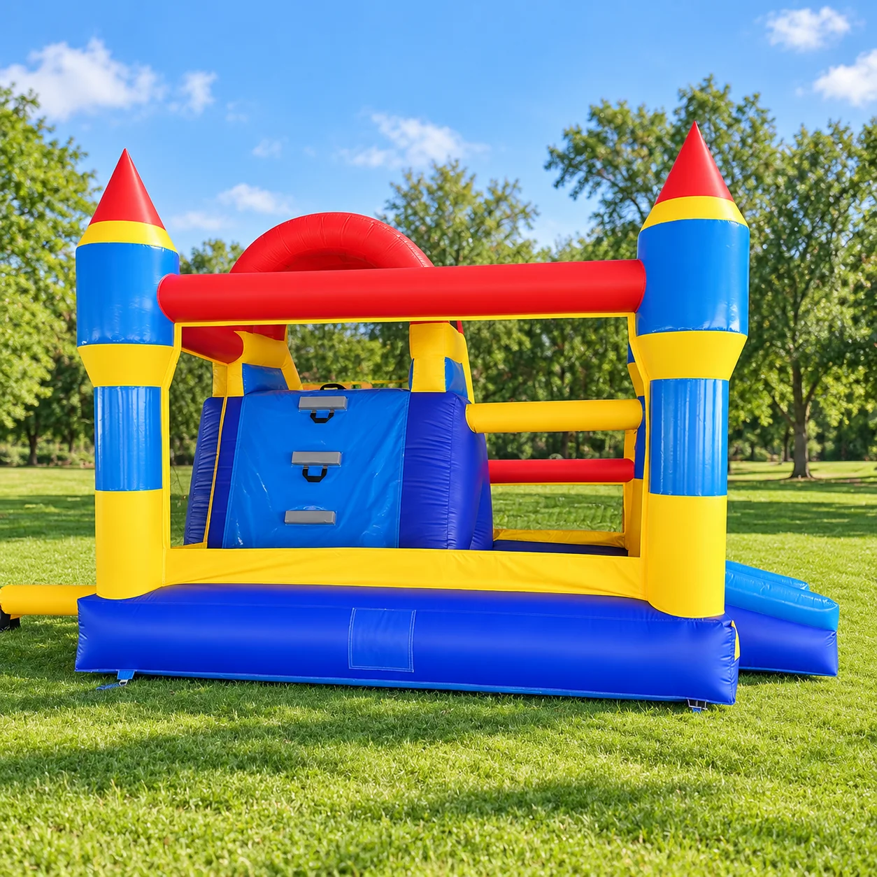 Commercial indoor and outdoor inflatable castle trampoline slide amusement park parent-child game interactive toys safe and dura